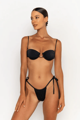 Sommer Swim | Harper Top Nero | Girls With Gems