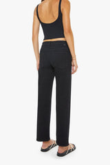 The Newbie Hover Nighty Night by Mother, mid rise straight leg black jeans, perfect for everyday or elevated styling