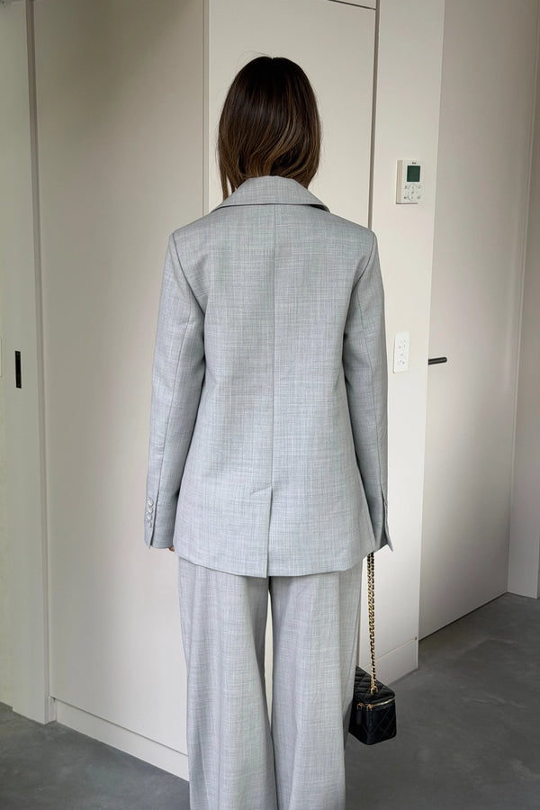 Ella Squire Single Breasted Blazer Grey