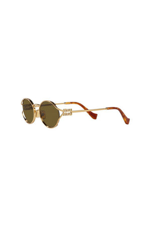 Boston Gold sunglasses by Luv Lou, chic gold lenses with sleek metal frame, 100% UV protection, polarized CR39 lenses, lightweight and perfect for any occasion.