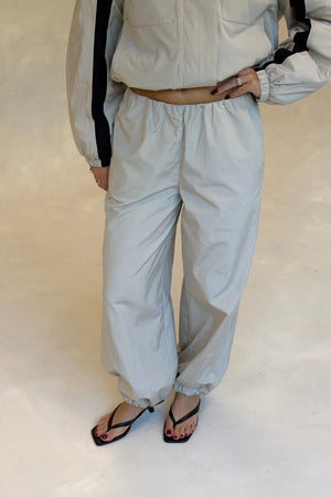 Tamara Mid Rise Balloon Pants Beige by Sneaky Link, relaxed tailored pants, perfect for chic everyday wear