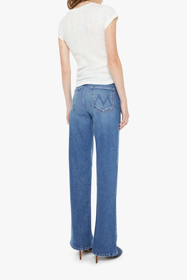 High Waisted Bookie Sneak Knick Knack Paddy Whack by Mother, bootcut jeans with high rise fit, perfect for everyday styling