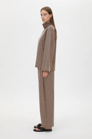 Sabine Lounge Top Chocolate Marle