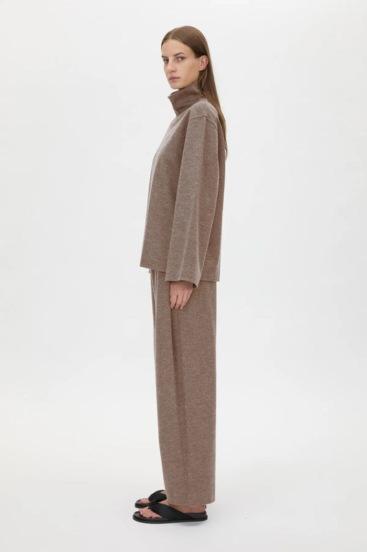 Sabine Lounge Top Chocolate Marle