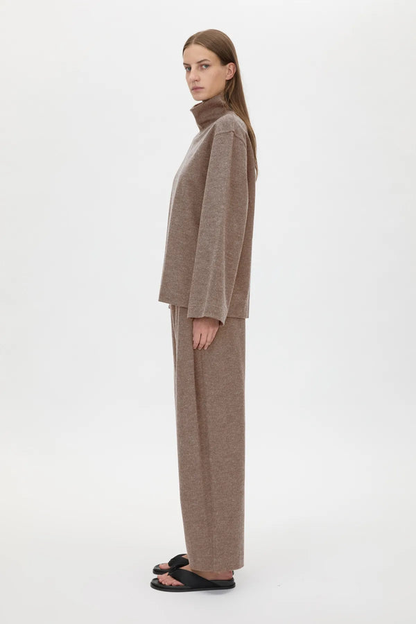 Sabine Lounge Top Chocolate Marle