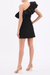 Rebecca Vallance | Eva One Shoulder Mini Dress Black | Girls With Gems