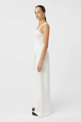 Ariel Tank Cream by Camilla and Marc – crochet-knit with bust shaping and mesh details, a chic staple perfect for brunches or stylish summer getaways.
