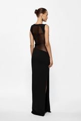 Kayson Maxi Skirt Lemon by Effie Kats — A sleek, floor-length skirt blending comfort and elegance. Crafted from 95% Polyester, 5% Elastane.