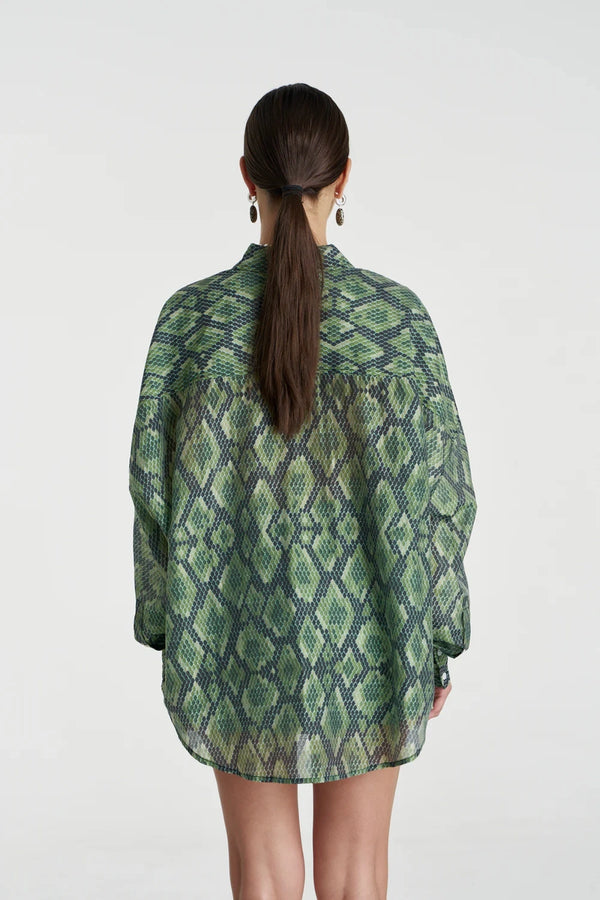 Sheer LS Shirt Viper by Summi Summi, sheer long sleeve shirt, perfect for layering or night out styling