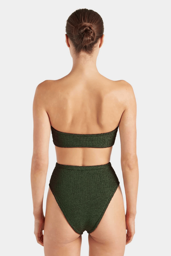 Hunza G | Ruby Bikini Metallic Khaki | Girls with Gems
