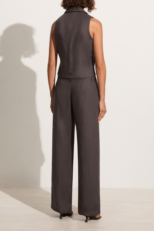 Faithfull The Brand | Rossio Pant Charcoal | Girls with Gems
