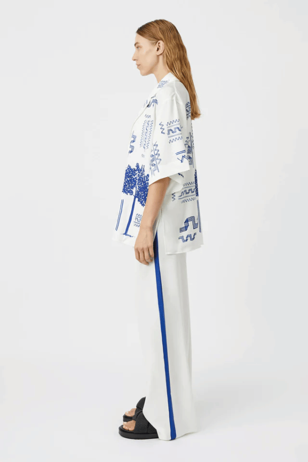 Camilla And Marc | Cassia Pant Cassia Blue Print | Girls With Gems