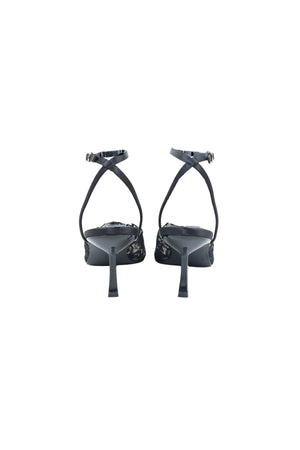 Diana Lace Heels Black