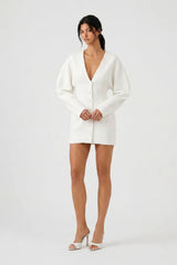 Wren Blazer Dress White