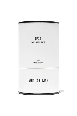 Haze 50ml by Who Is Elijah, a unisex fragrance made for every guy and girl. Heady and playful, it carries you from evening to dawn with a daring, carefree energy.