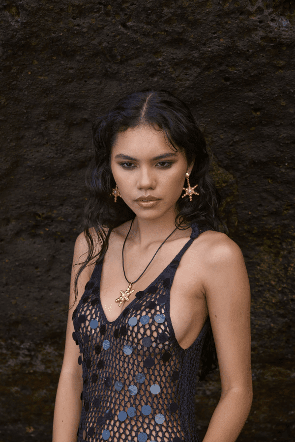 Mountain and Moon | Thea Earring Gold | Girls with Gems