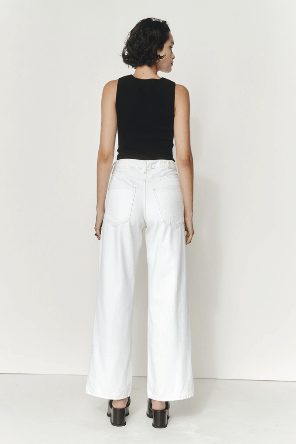 Marle | Wide Leg Jean Ivory | Girls With Gems