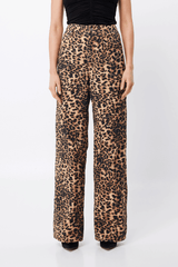 Prowl Jean Leopard Print by Mossman, straight leg jeans with bold leopard print. Perfect for statement outfits or everyday wear.