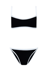 Hunza G | Tyler Bikini Black/White | Girls with Gems