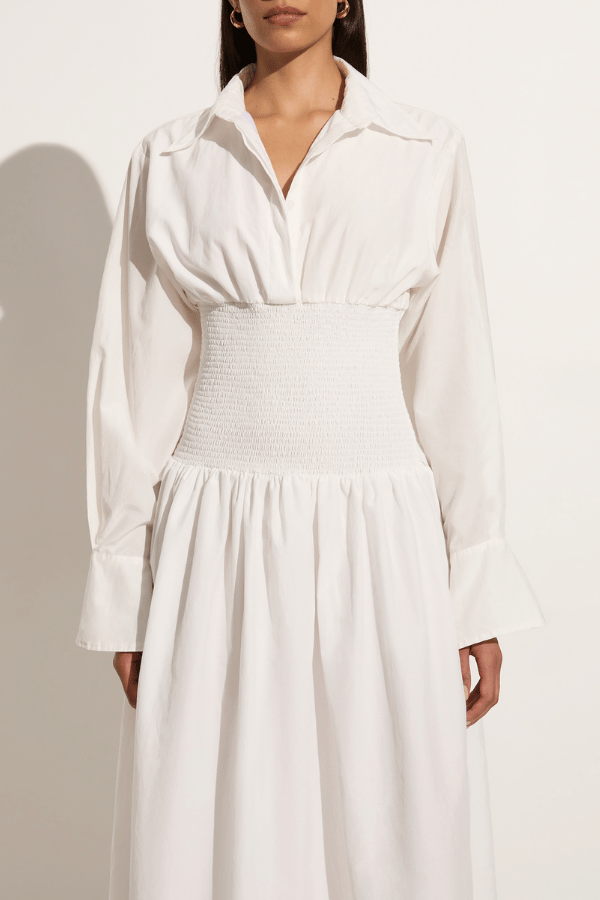 Faithfull the Brand | Cervo Midi Dress White | Girls With Gems