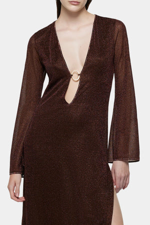 Lumiere O Long Kaftan Chocolate