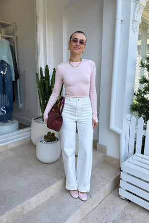 Polly Long Sleeve Top Pink