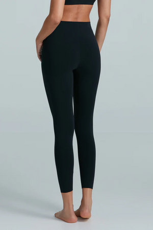 Butter Luxe Legging Black by Commando – Ultra-soft modal leggings with smoothing waistband, raw hem, and second-skin stretch for all-day wear.