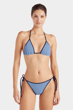 Hunza G | Gina Bikini Contrast Cornflower/Navy | Girls with Gems