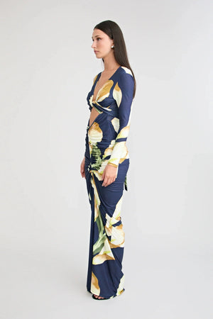 Loni Long Sleeve Dress by Pfeiffer, ruched long sleeve jersey dress, perfect for day to night styling
