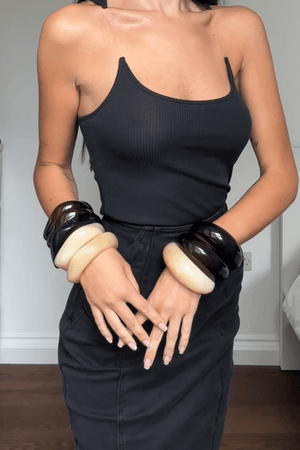 Noah The Label | Resin Bangle Black | Girls with Gems