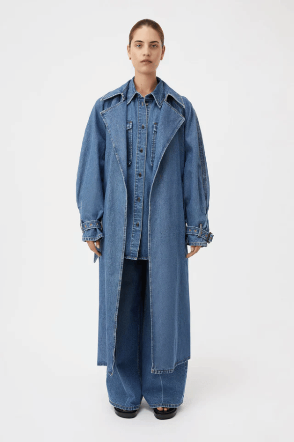 Camilla And Marc | Bea Denim Trench Coat Classic Blue | Girls With Gems