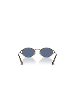 Miu Miu | MU 52YS Pink Gold W/ Dark Blue | Girls With Gems