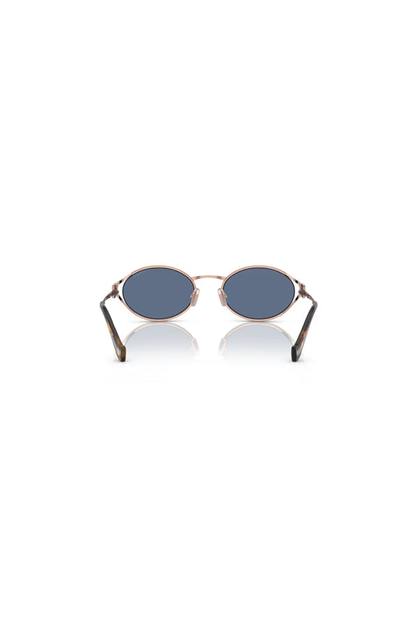 Miu Miu | MU 52YS Pink Gold W/ Dark Blue | Girls With Gems