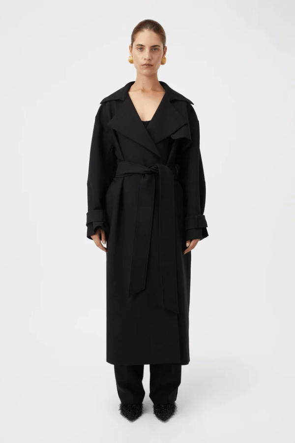 Camilla And Marc | Mackinley Trench Coat Black DBLK | Girls With Gems
