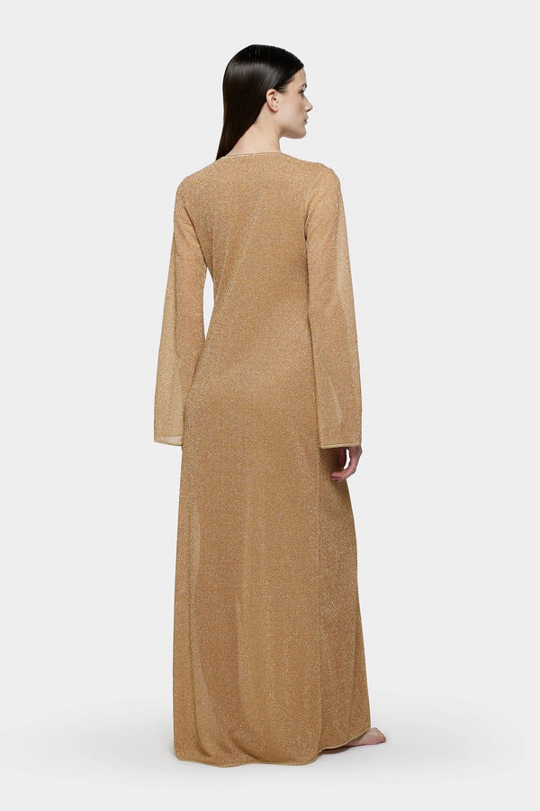 Lumiere O-Long Kaftan Gold