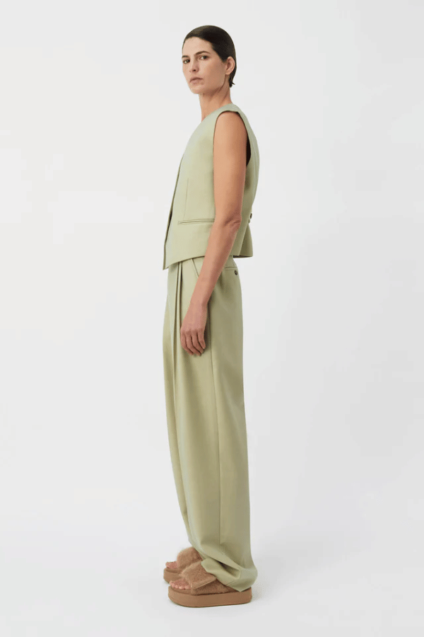 Camilla And Marc | Jaccard Wool Pant Lime Blue M70 | Girls With Gems