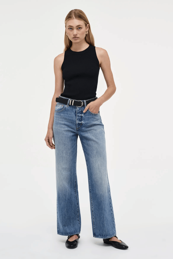 Coco Relaxed Margaux by Neuw Denim, trendy high-rise jeans with a relaxed straight-leg fit and vintage-inspired Margaux wash. Perfect for effortless style with a timeless look and modern edge.