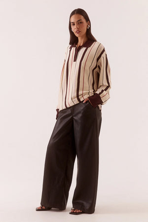 Mian Knit Choc/Cream