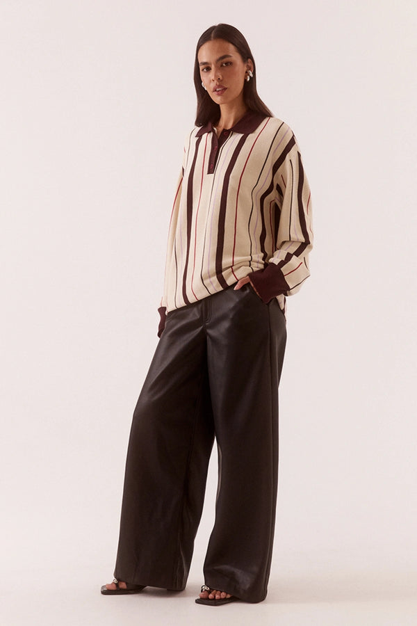 Mian Knit Choc/Cream