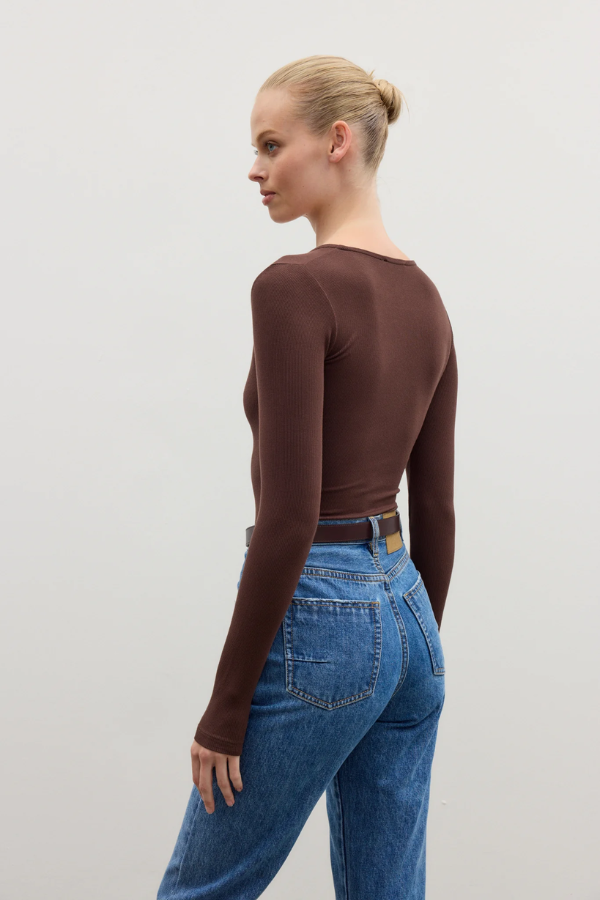 Bayse | Lara Bodysuit Chocolate | Girls with Gems