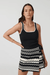 Onte | Noa Mini Wrap Skirt Black/Ivory | Girls With Gems