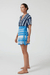 Onte | Noa Mini Wrap Skirt Blue/Ivory | Girls With Gems