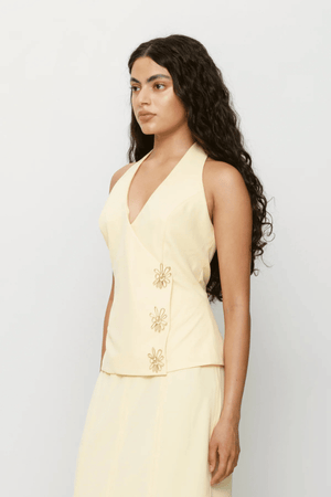 Inka Vest Top Butter