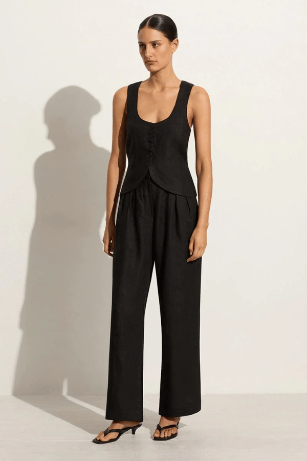 Faithfull the Brand | Stanze Vest Black | Girls With  Gems
