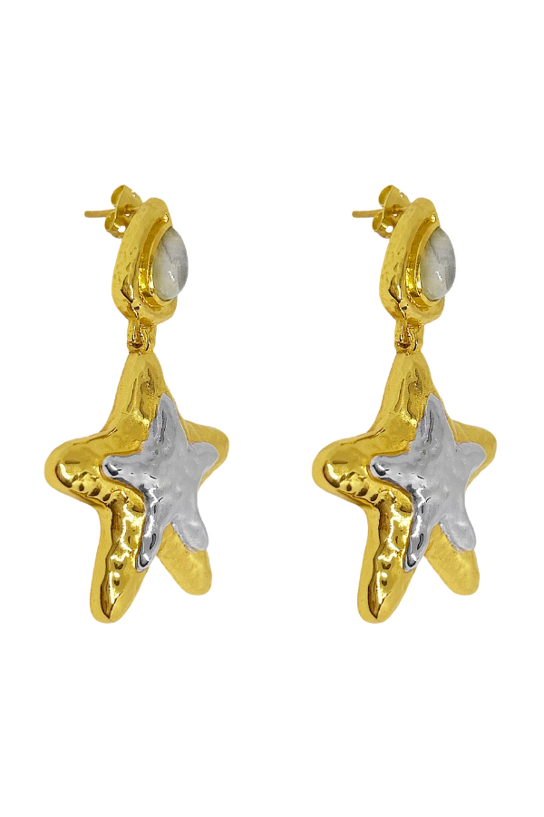 Mountain and Moon | Portia Earring Mixed Metal | Girls with Gems