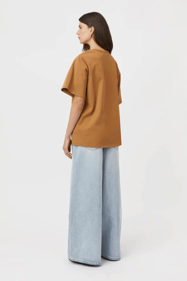 Camilla And Marc | Juno Knot Tee Burnt Caramel | Girls With Gems