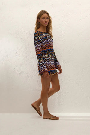 Sierra Mini Dress Cadaqués Stripe