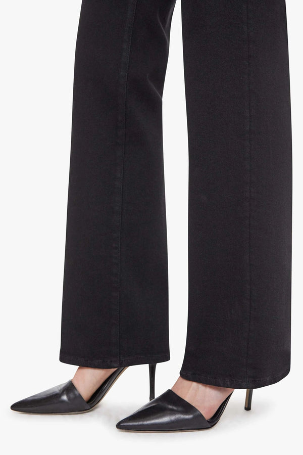 The Kick It Nighty Night by Mother, high rise straight leg black jeans, perfect for everyday or elevated styling
