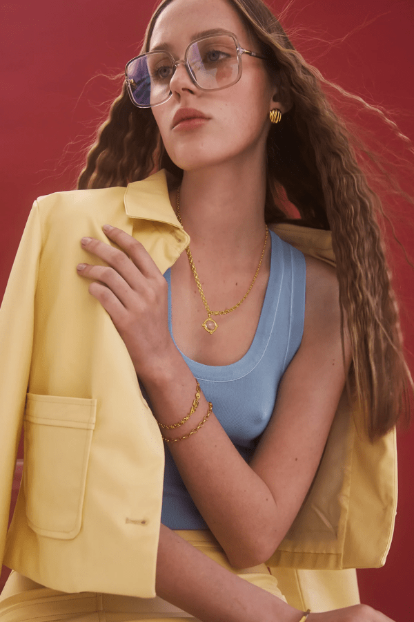 Avant Studio | Paulina Wave Earrings Gold | Girls with Gems