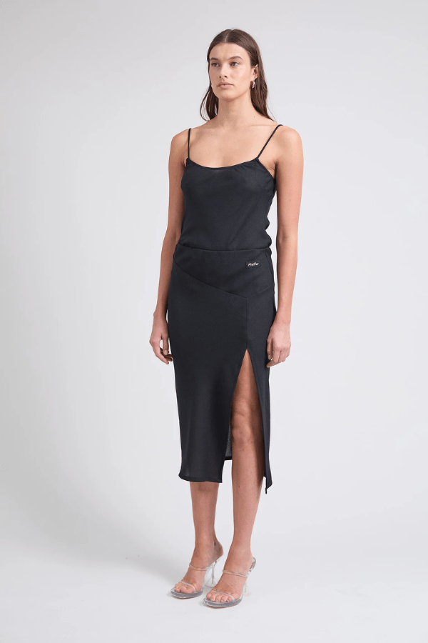 Pfeiffer | Gianni Midi Skirt Black | Girls with Gems